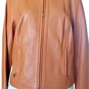 Cole Haan Chestnut Best Selling Racer Leather Jack